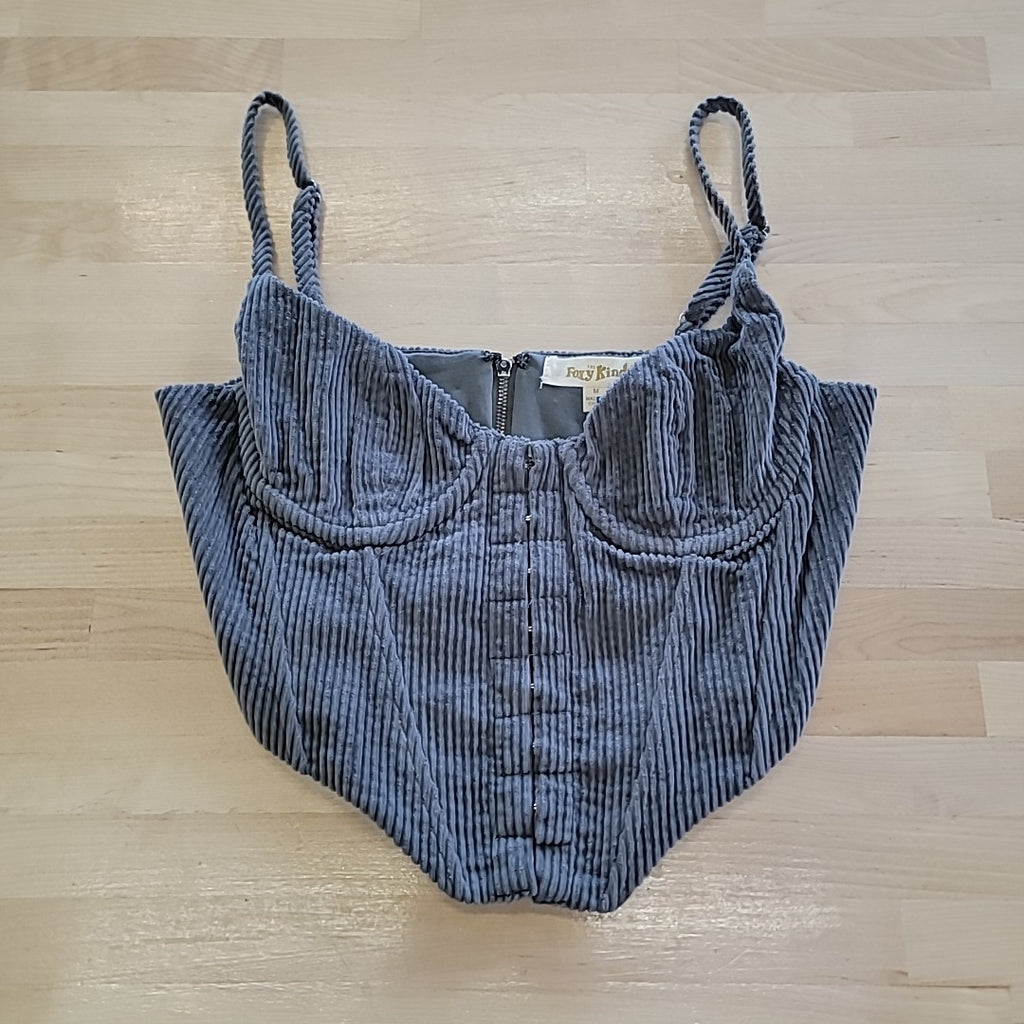 The Foxy Kind Size M Gray Corset