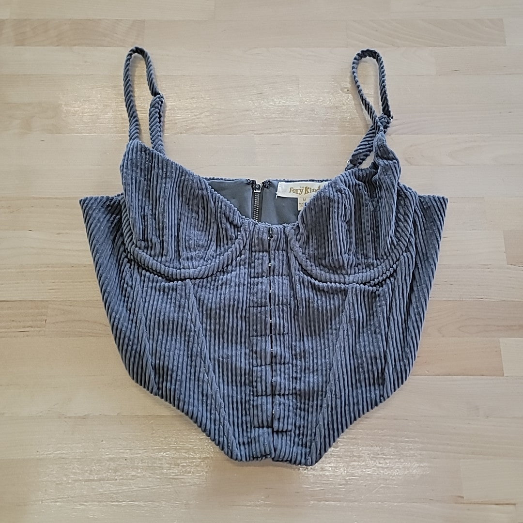 The Foxy Kind Size M Gray Corset