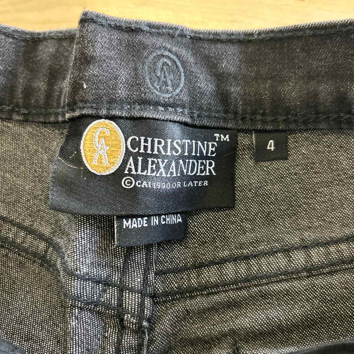 Christine Alexander Size 4 Black Jeans