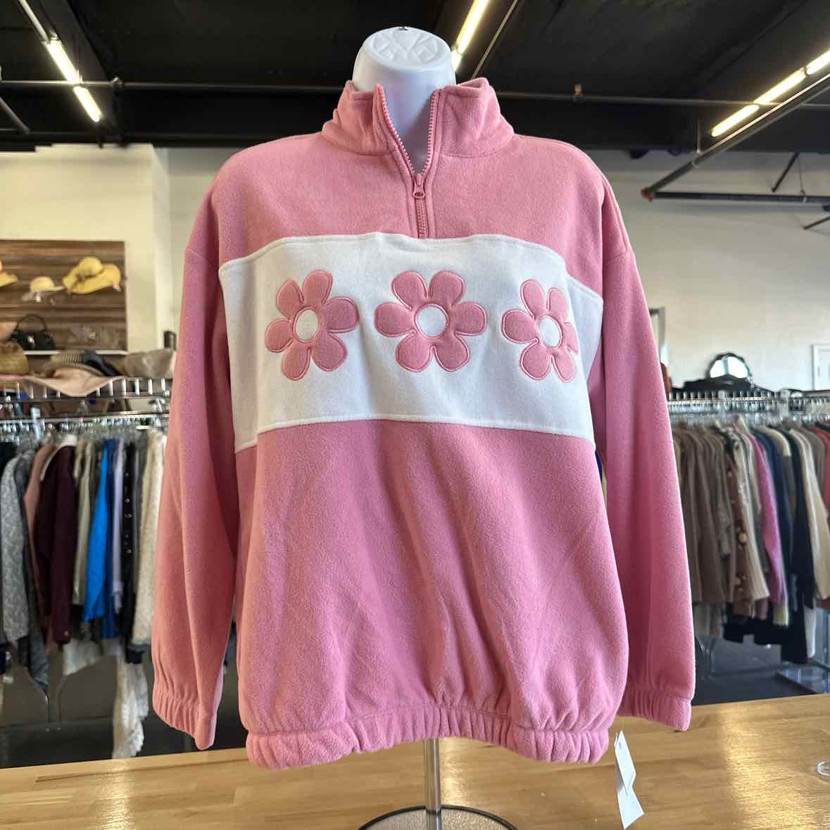 Rebellious One Size S Pink Sweater