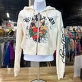 Ed Hardy Size L White New Hoodie