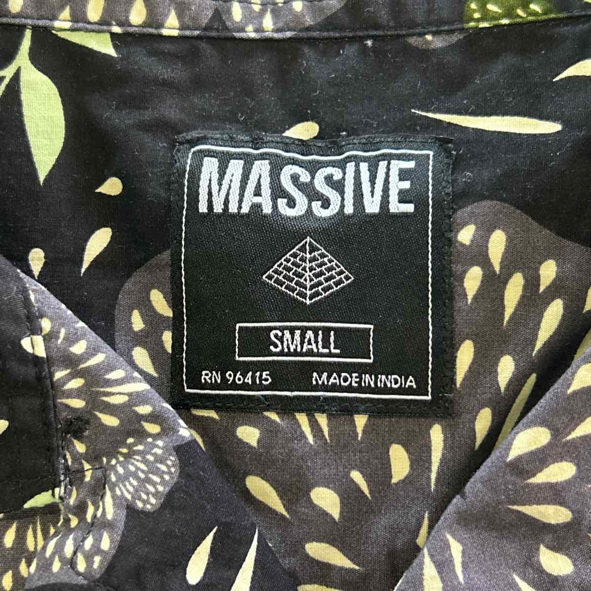 Massive Size S Black Preloved MENS Button Down Shirt