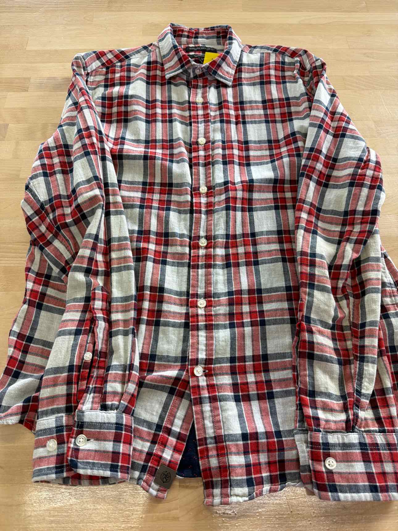 Banana Republic Size M Green MENS Button Down Shirt