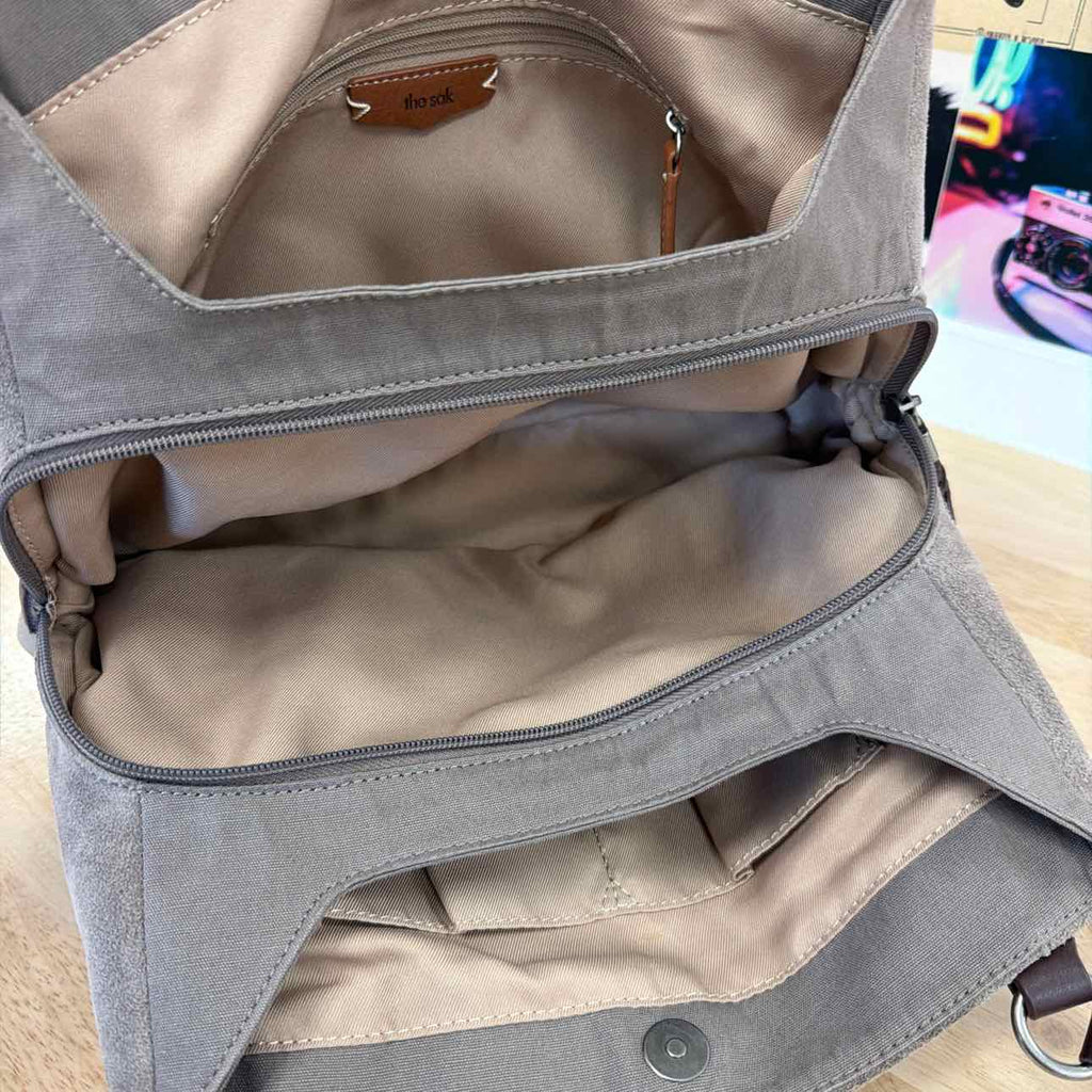 The Sak Brown Leather Preloved Handbag