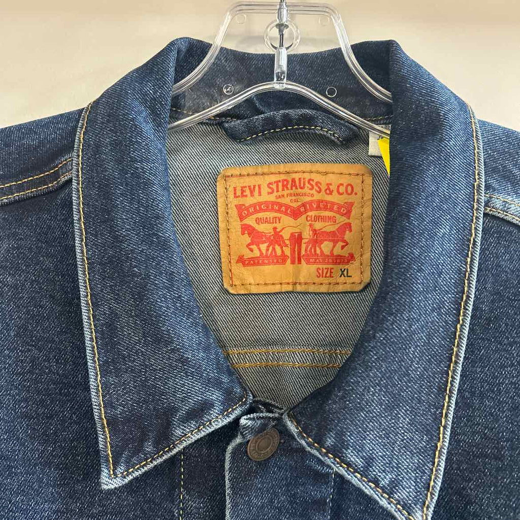 Levi's Size XL dark blue Denim MENS Jacket