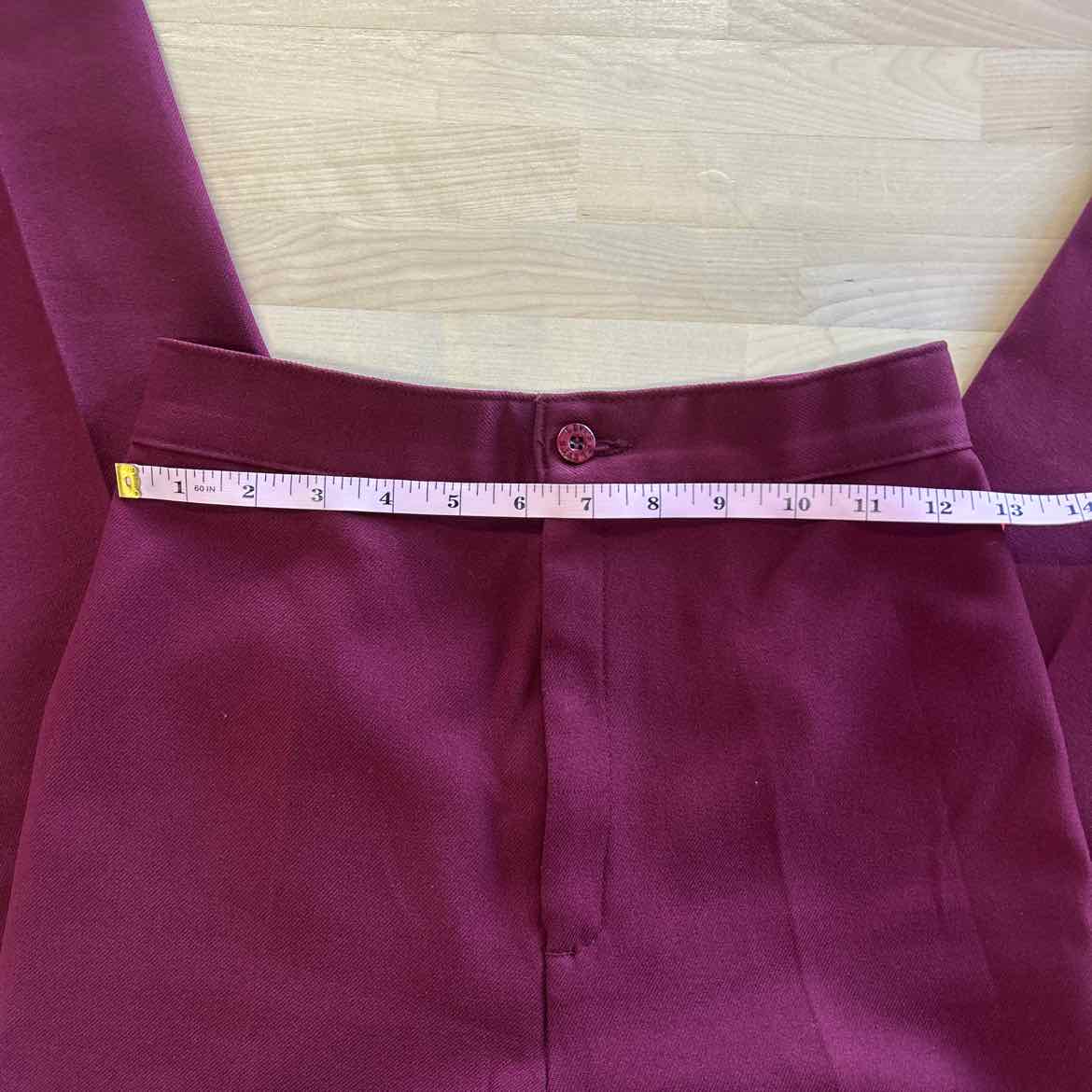 Levi's Size 8 Burgandy 70s Vintage Bend Over Pants