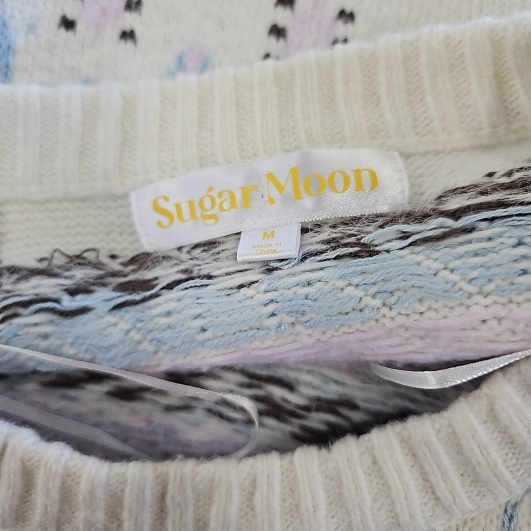 Sugar Moon Size M Multi-Color Knit Sweater