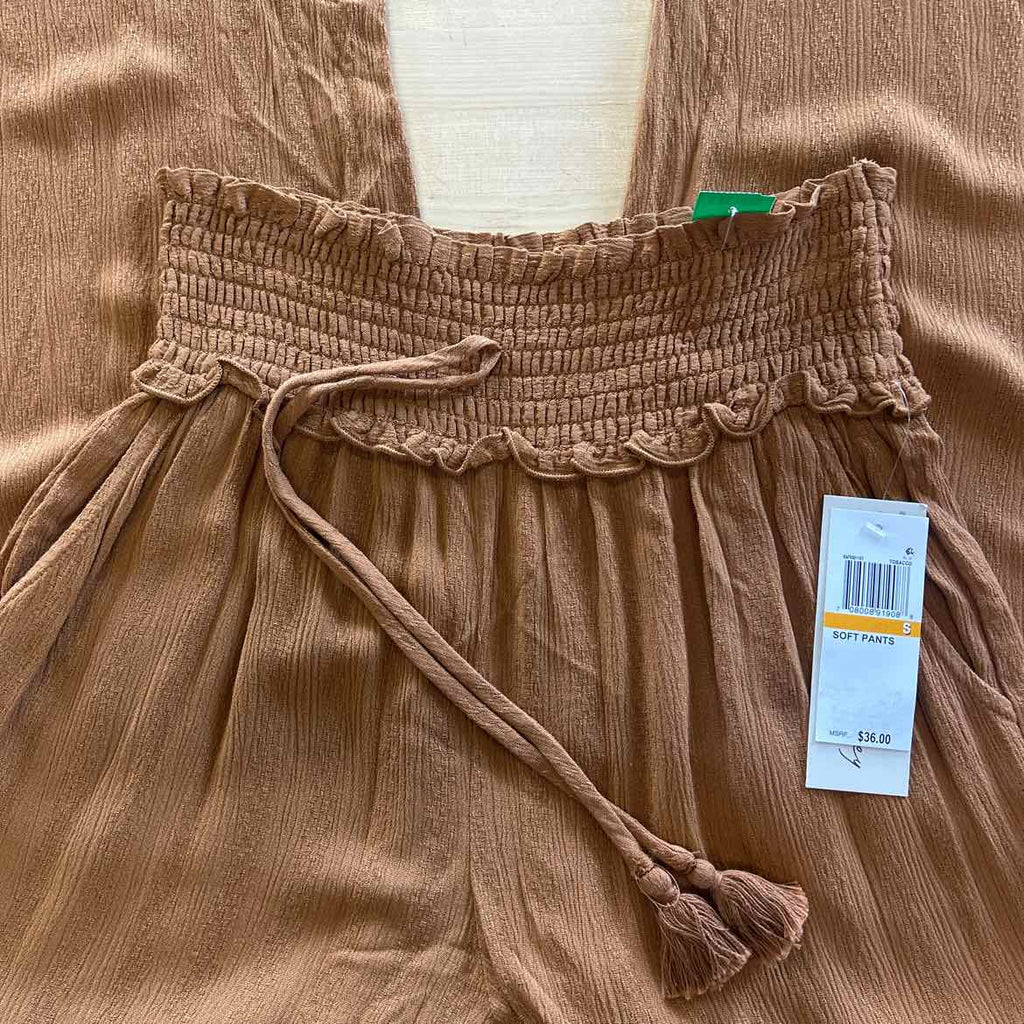 Kingston Grey Juniors' Wide-Leg Soft Pants - Tobacco