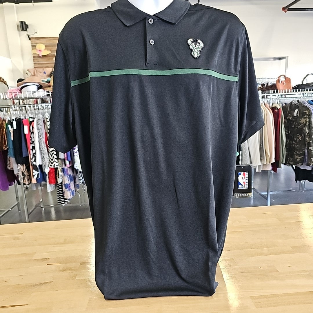 NBA Size XL Black Polo