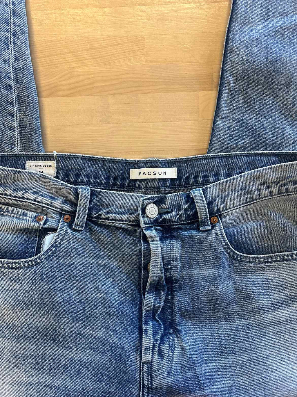 Pacsun Size 34 Blue Denim Used Jeans