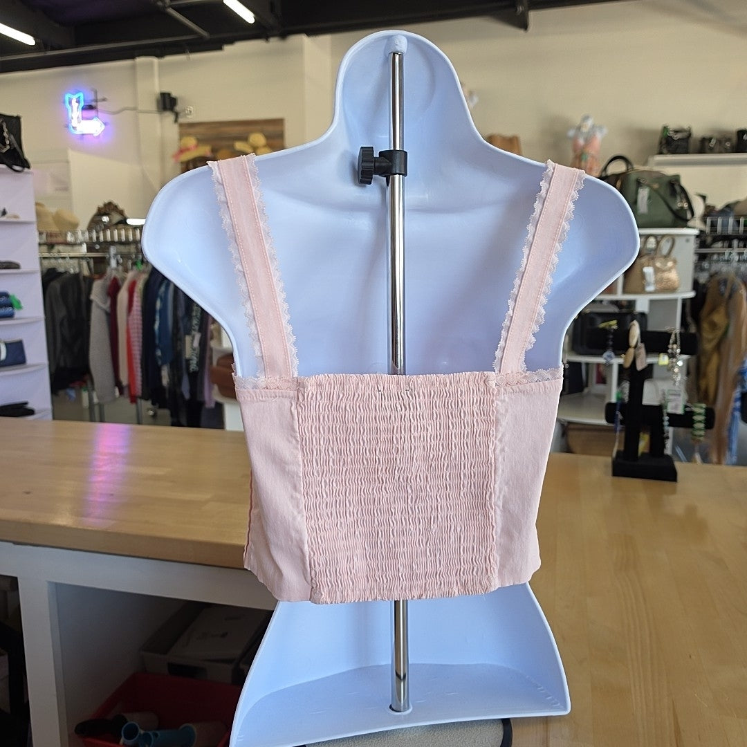 Beverly & Beck Size S Pink Lace Preloved Corset