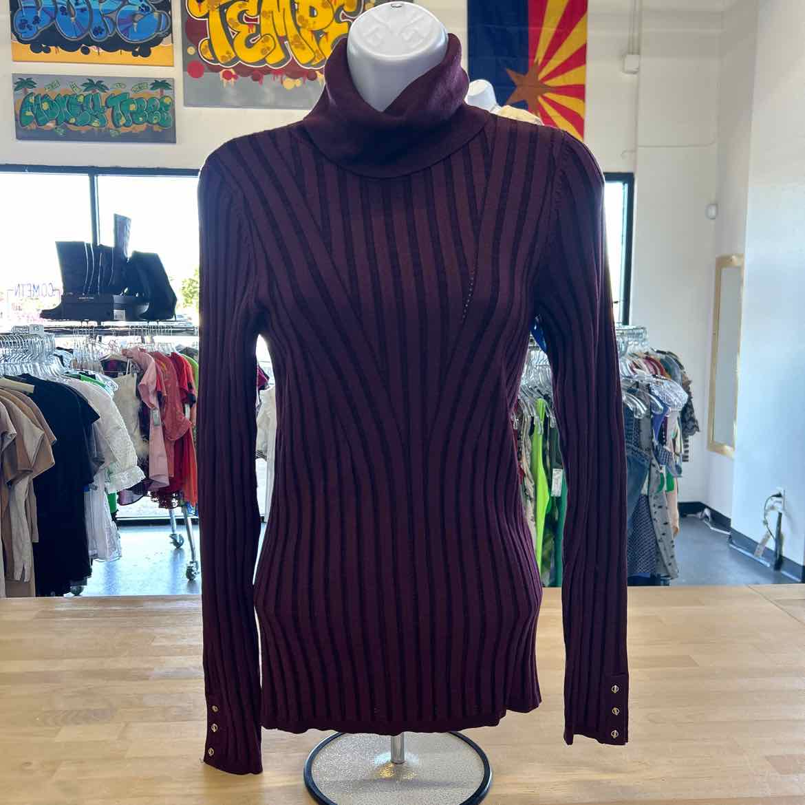White House Black Market Size S Purple Preloved Sweater