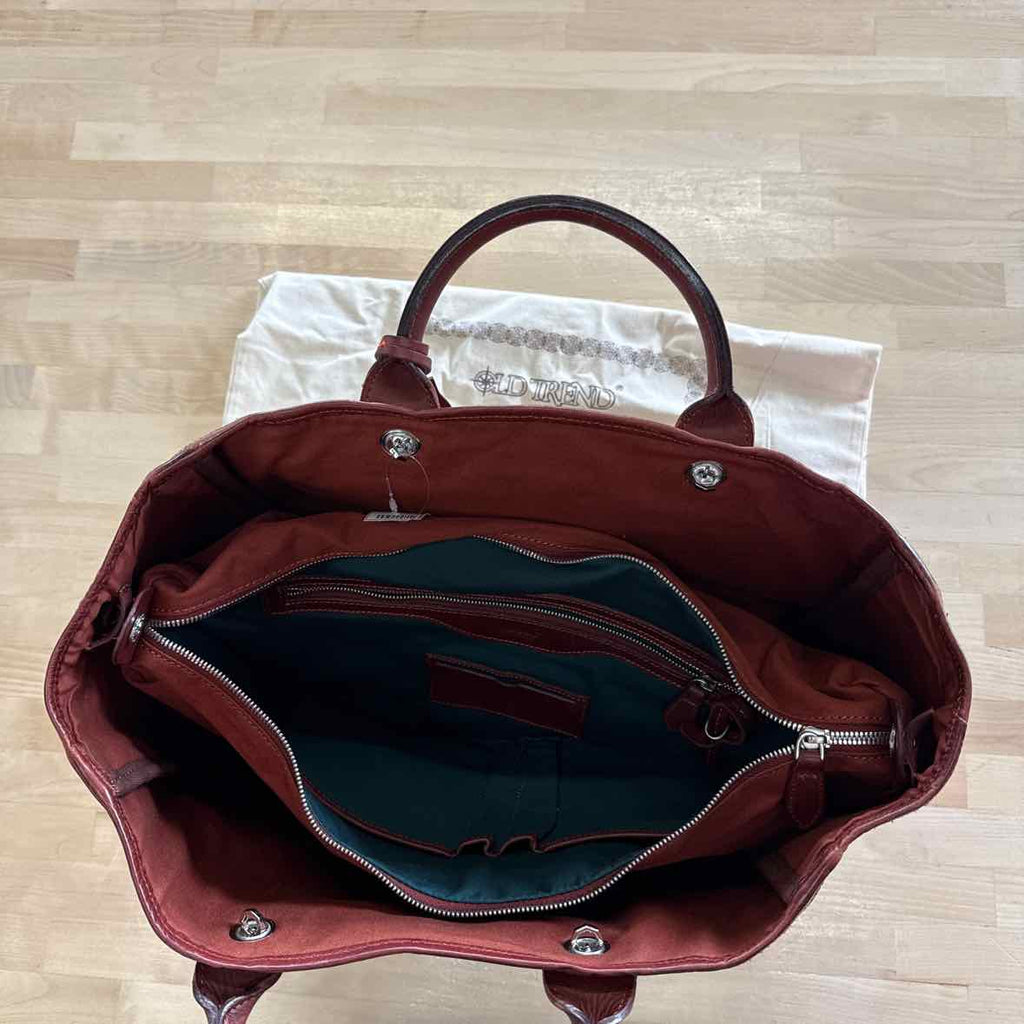 Old Trend Brown Tote Leather New Handbag