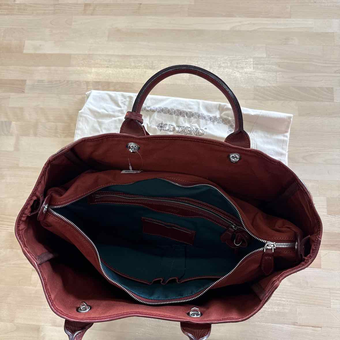 Old Trend Brown Tote Leather New Handbag