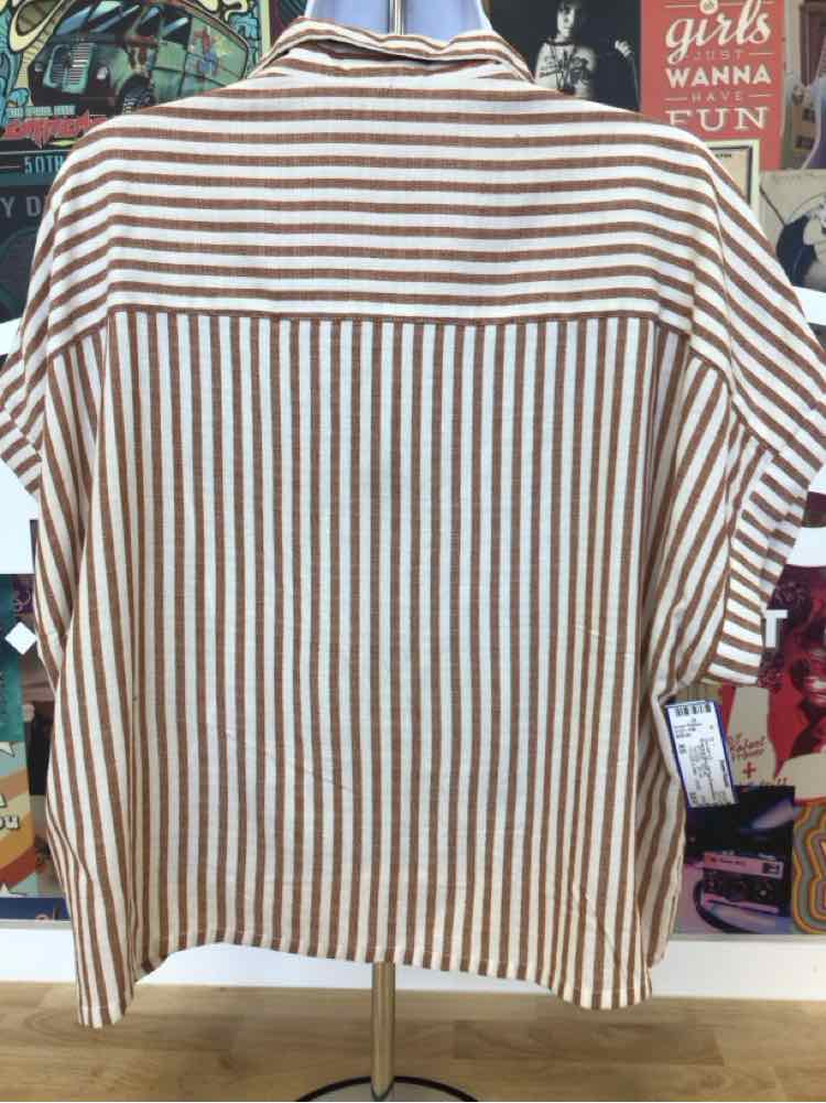 Evereve Size XS Tan Preloved Blouse LS