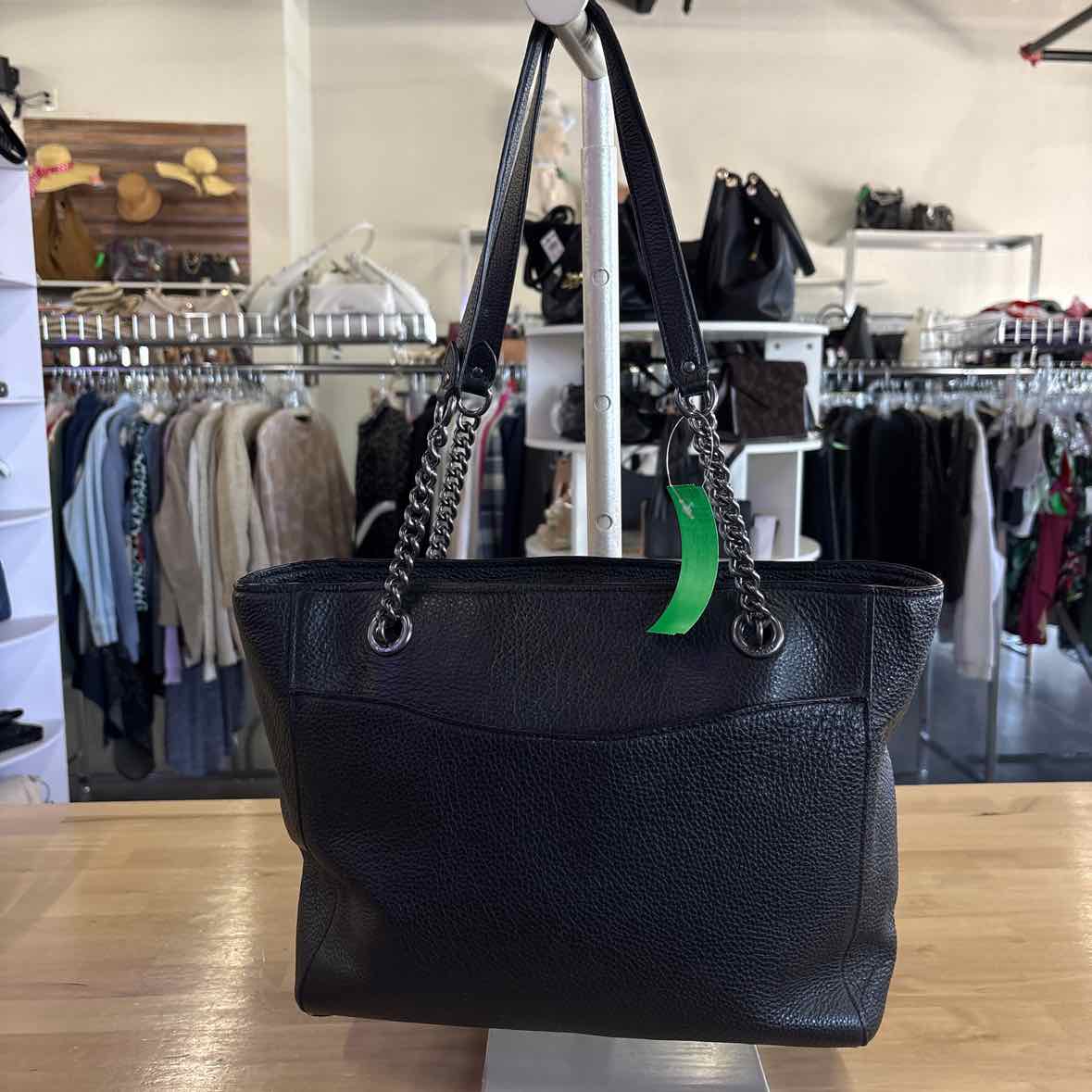 Coach Black Pebbled Leather Totes