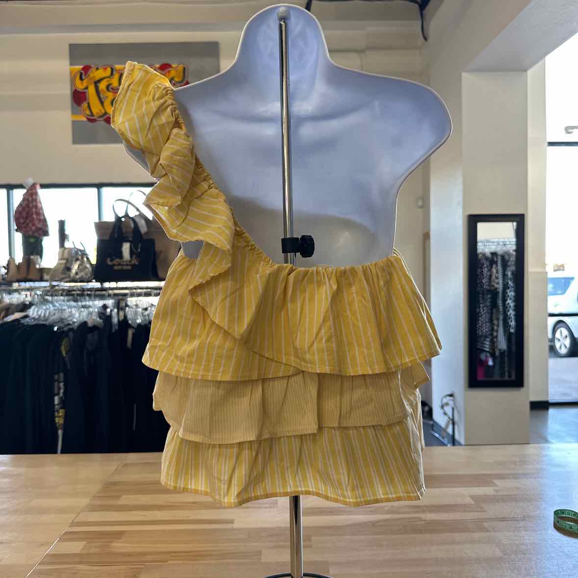 Maeve Size M yellow & white Blouse