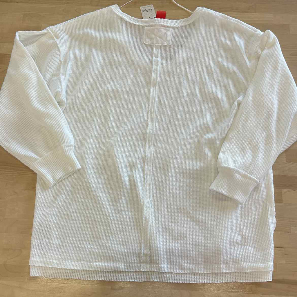 Free People Size L White New Sweater