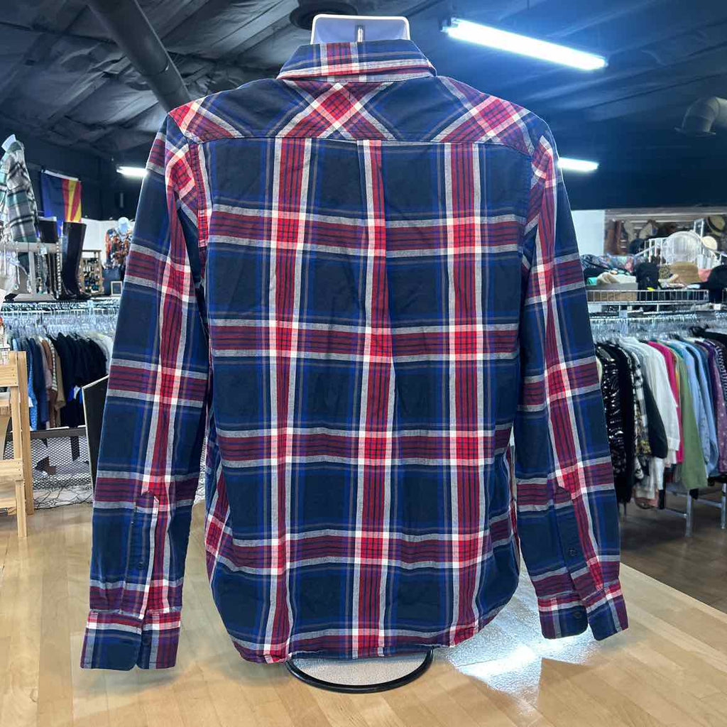 Levi's Size S Blue Red Preloved MENS Button Down Shirt