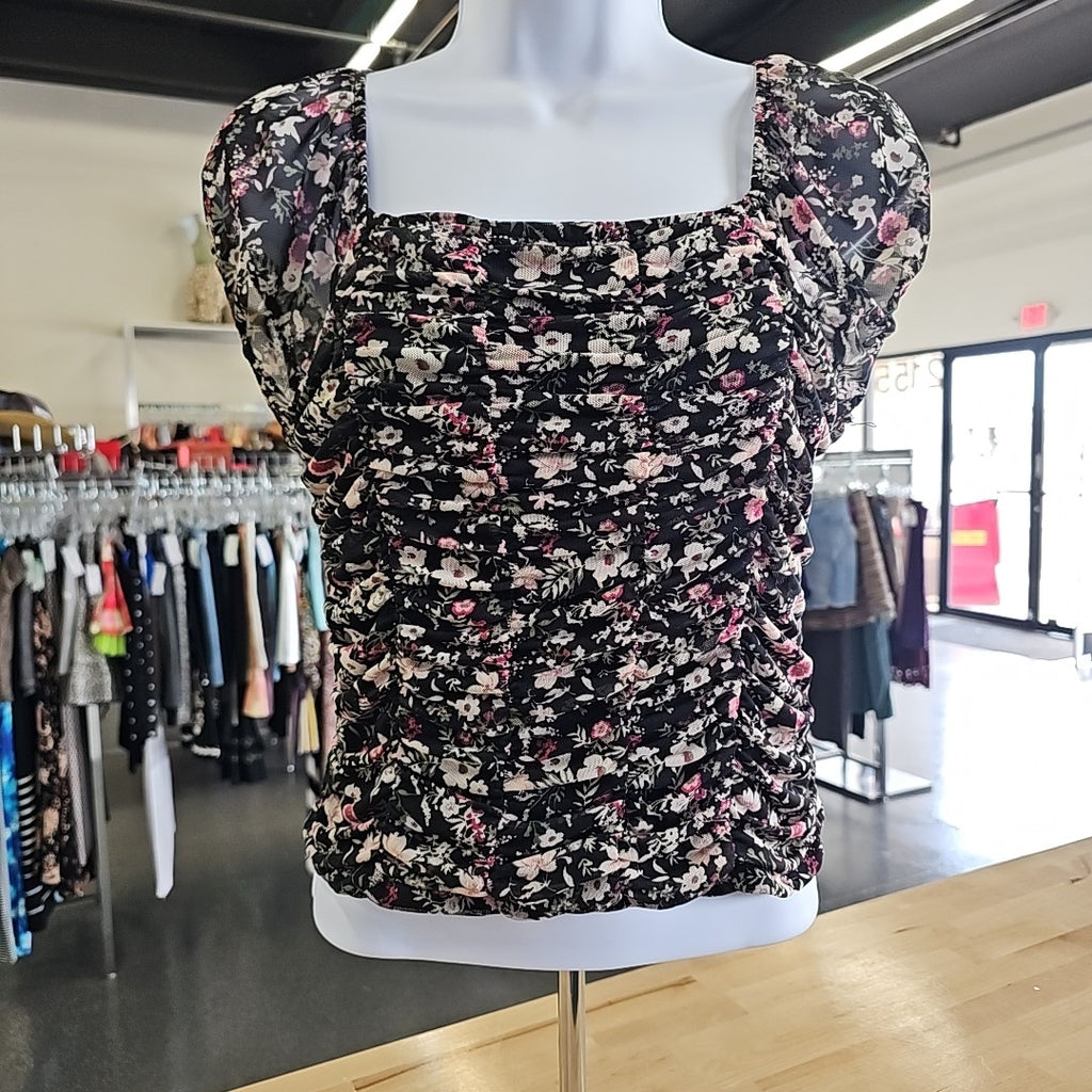 Fame Size L Black Blouse