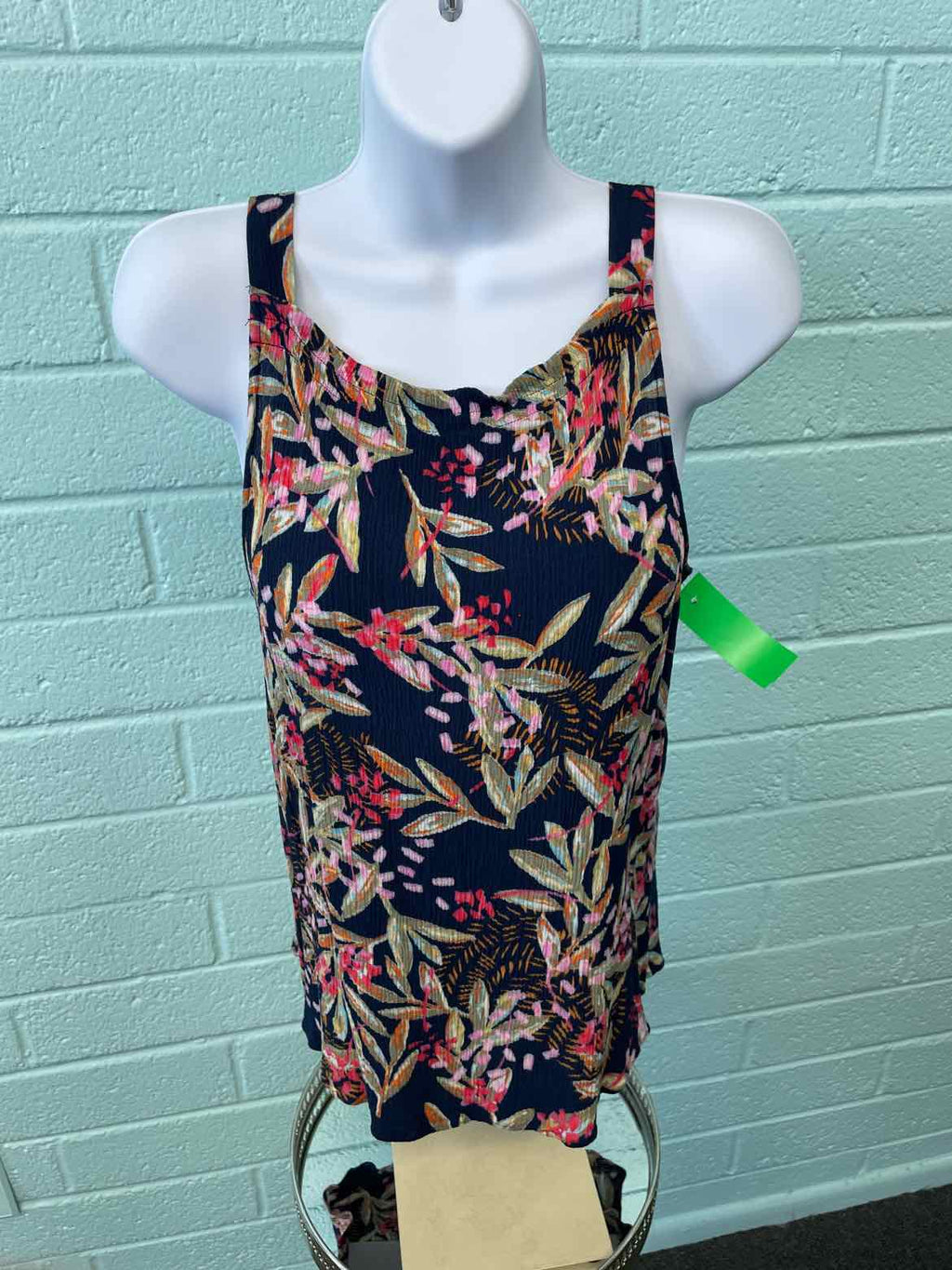 Nic & Zoe Size S Dark BLue Sleeveless