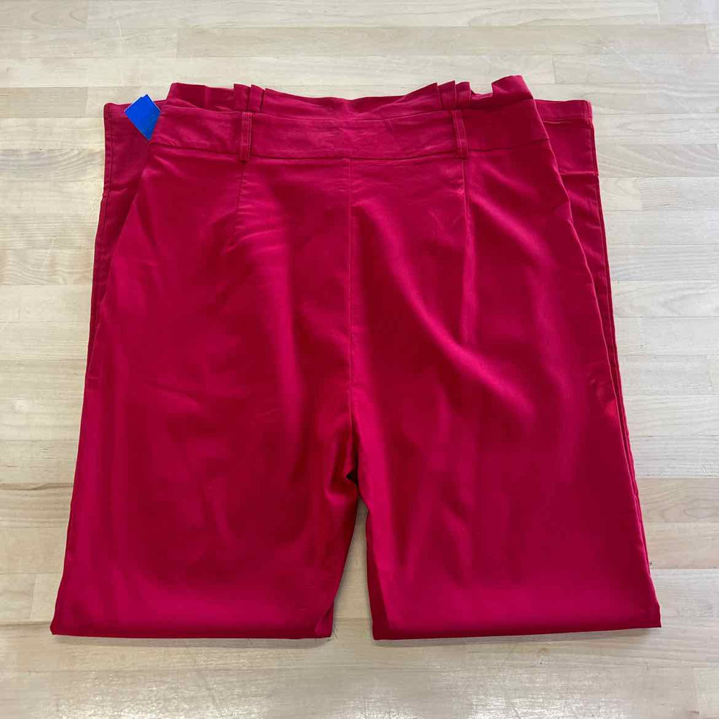 Red Leaf Size L Red New Pants