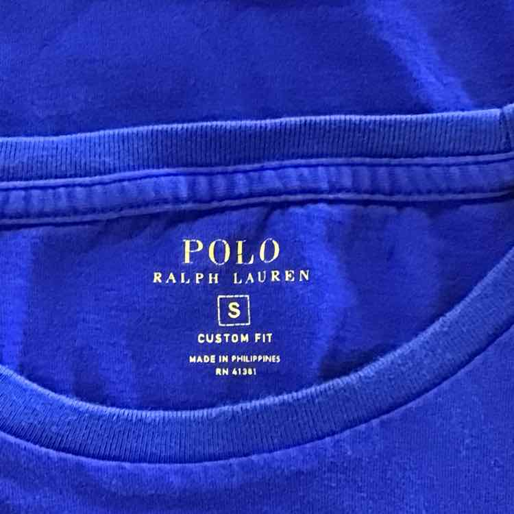 Ralph Lauren Size S Blue Preloved MENS T-shirt
