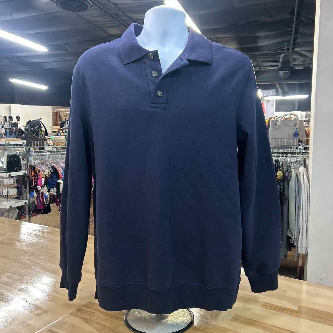 H&M Size M Navy Preloved MENS Sweatshirt