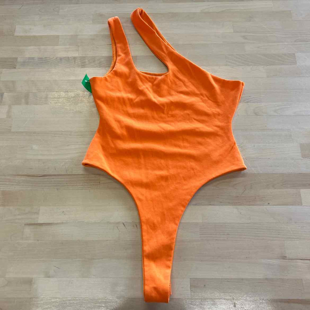 Grey Lab Size S Orange Preloved Bodysuit