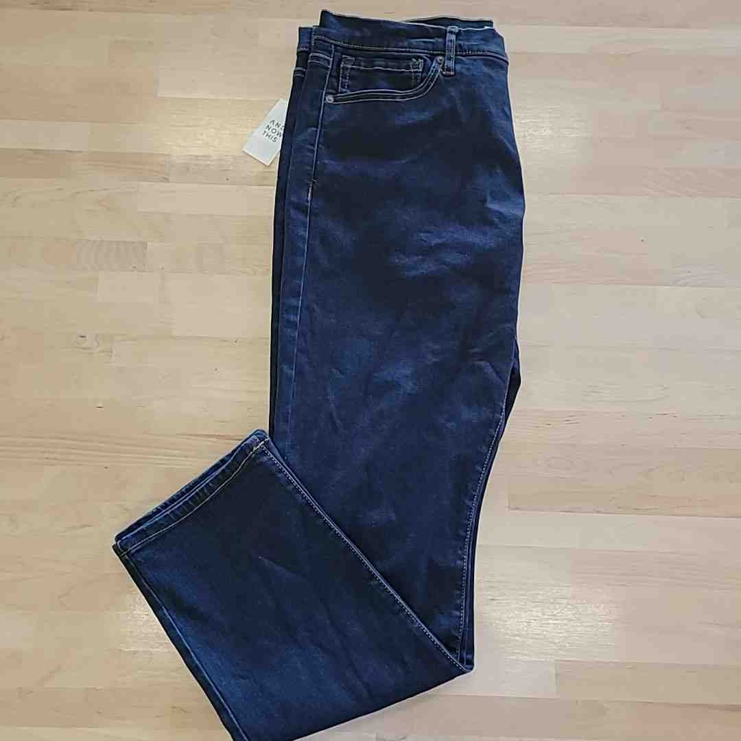 AND NOW THIS Men's Size 36 Slim-Fit Stretch Jeans - Indigo Rinse