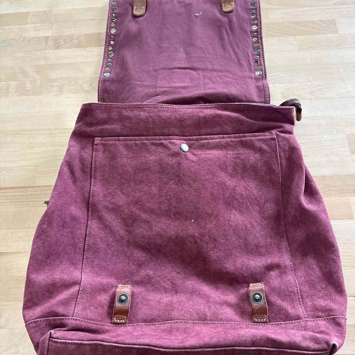 Old Trend Red Backpack Leather New Handbag