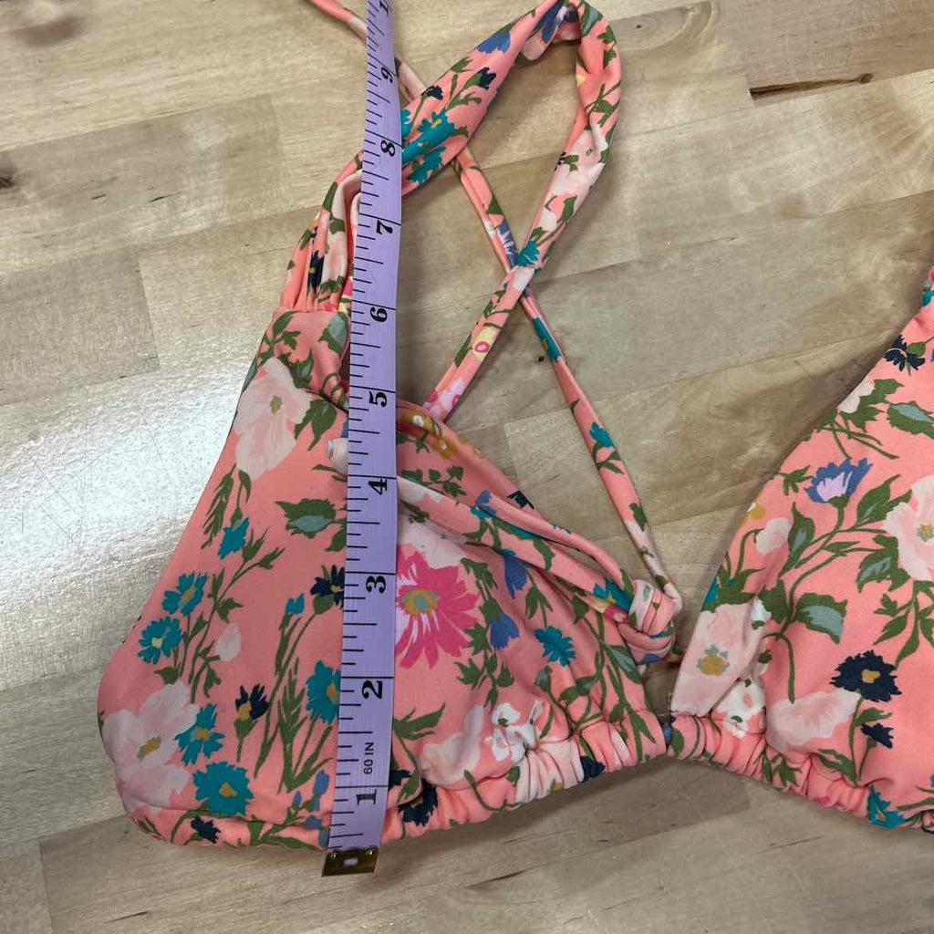 Women's O'Neill Kelly Floral Menorca Swim Bikini Top Juniors Medium Desert Flowe