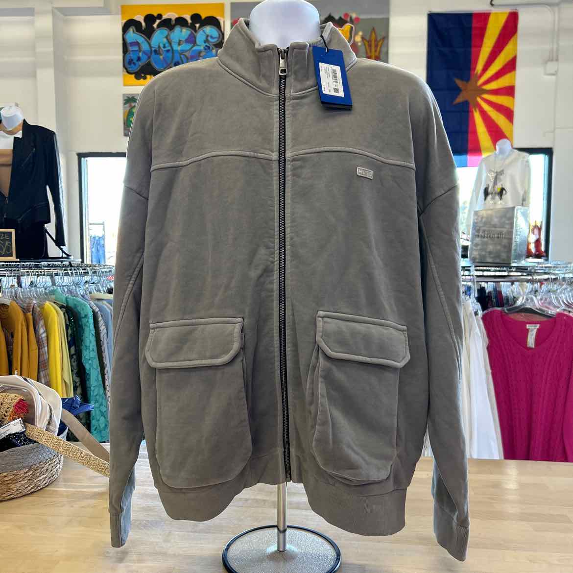 HUGO Size XXL Grey MENS Jacket