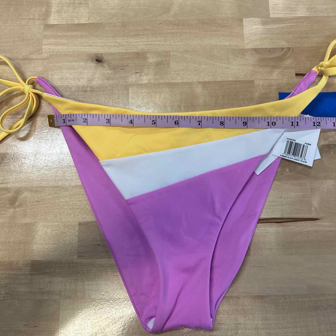 Hurley Size XL Summer Block Cheeky Tie Side Womens Bikini Bottoms