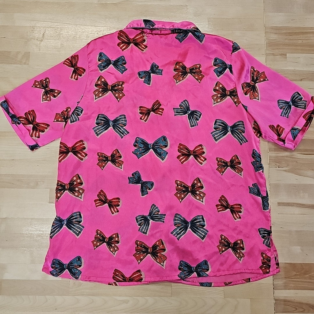 Their Nibs Size L Pink Satin 2 pc sets