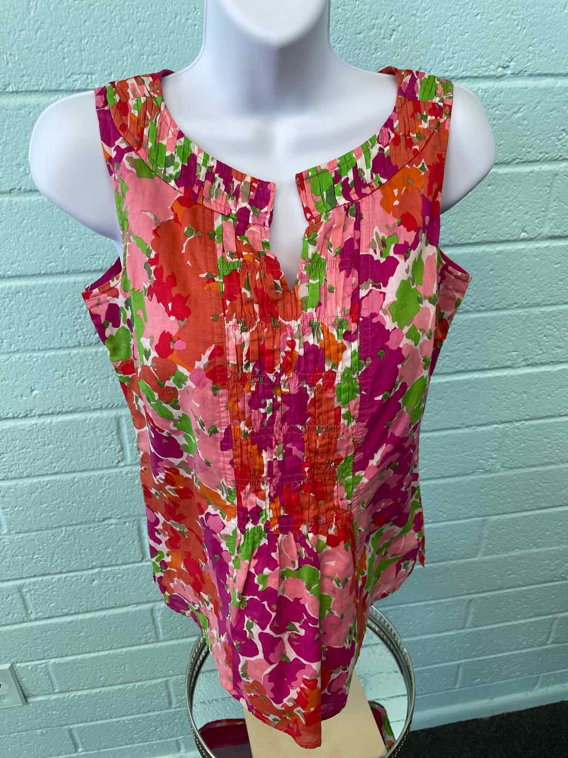 Talbots Size 2P pastel Sleeveless