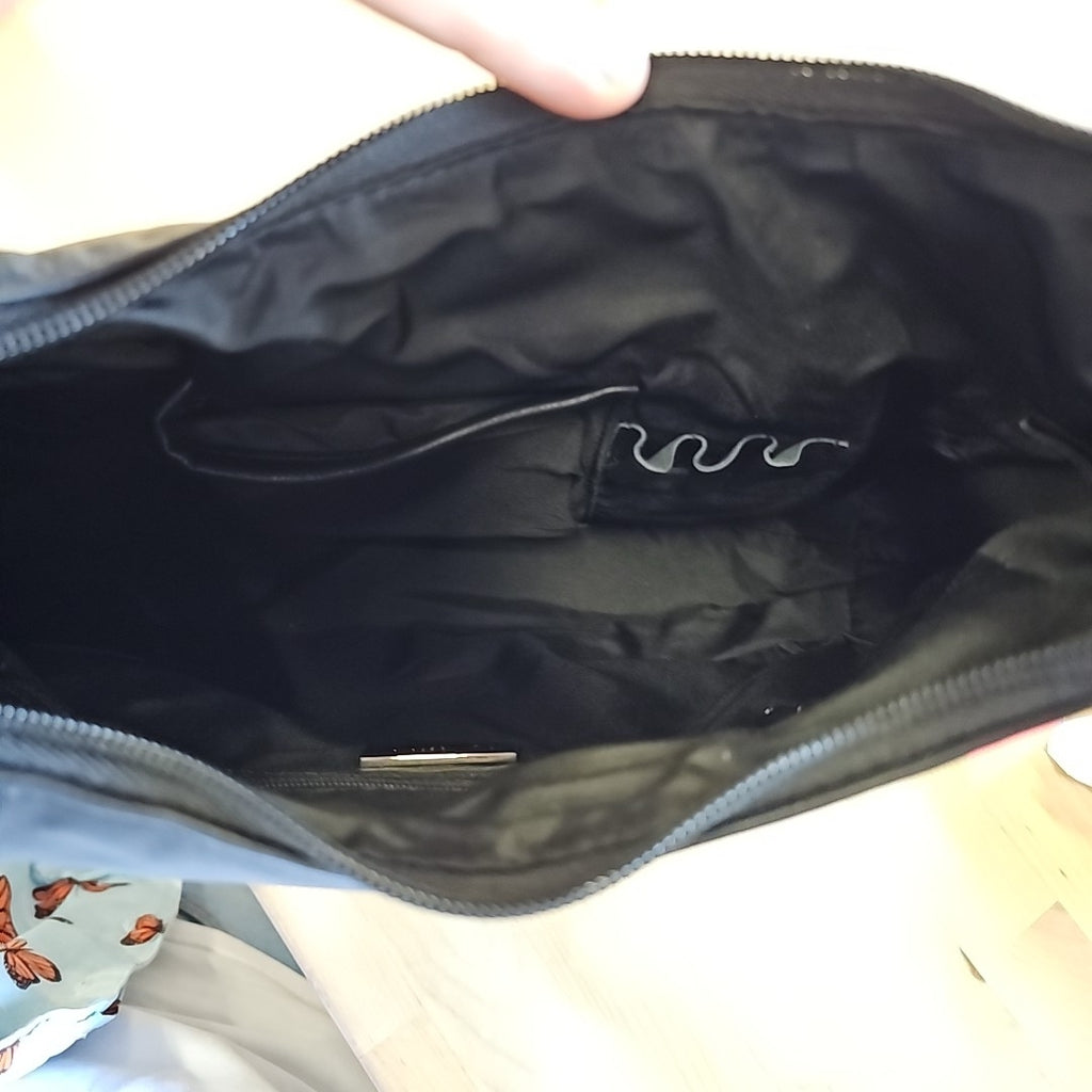 Giani Bernini Nappa Leather Hobo Bag - Black/Silver