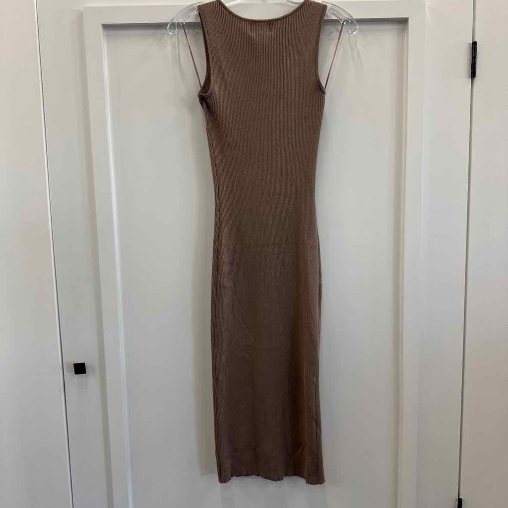 Olive & Oak Size S Brown Dress