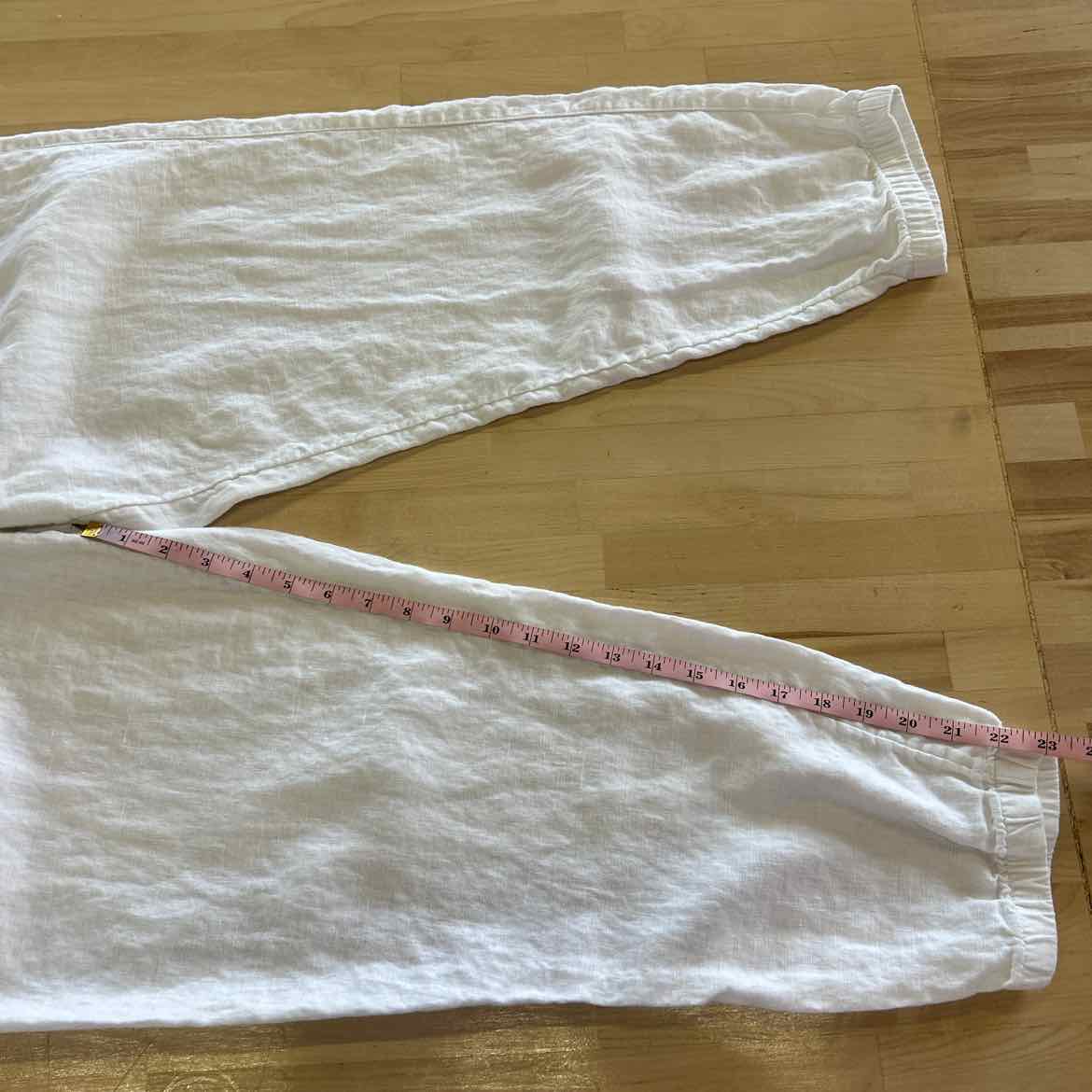 Athleta Size 16 White Linen Preloved Jogging Pants