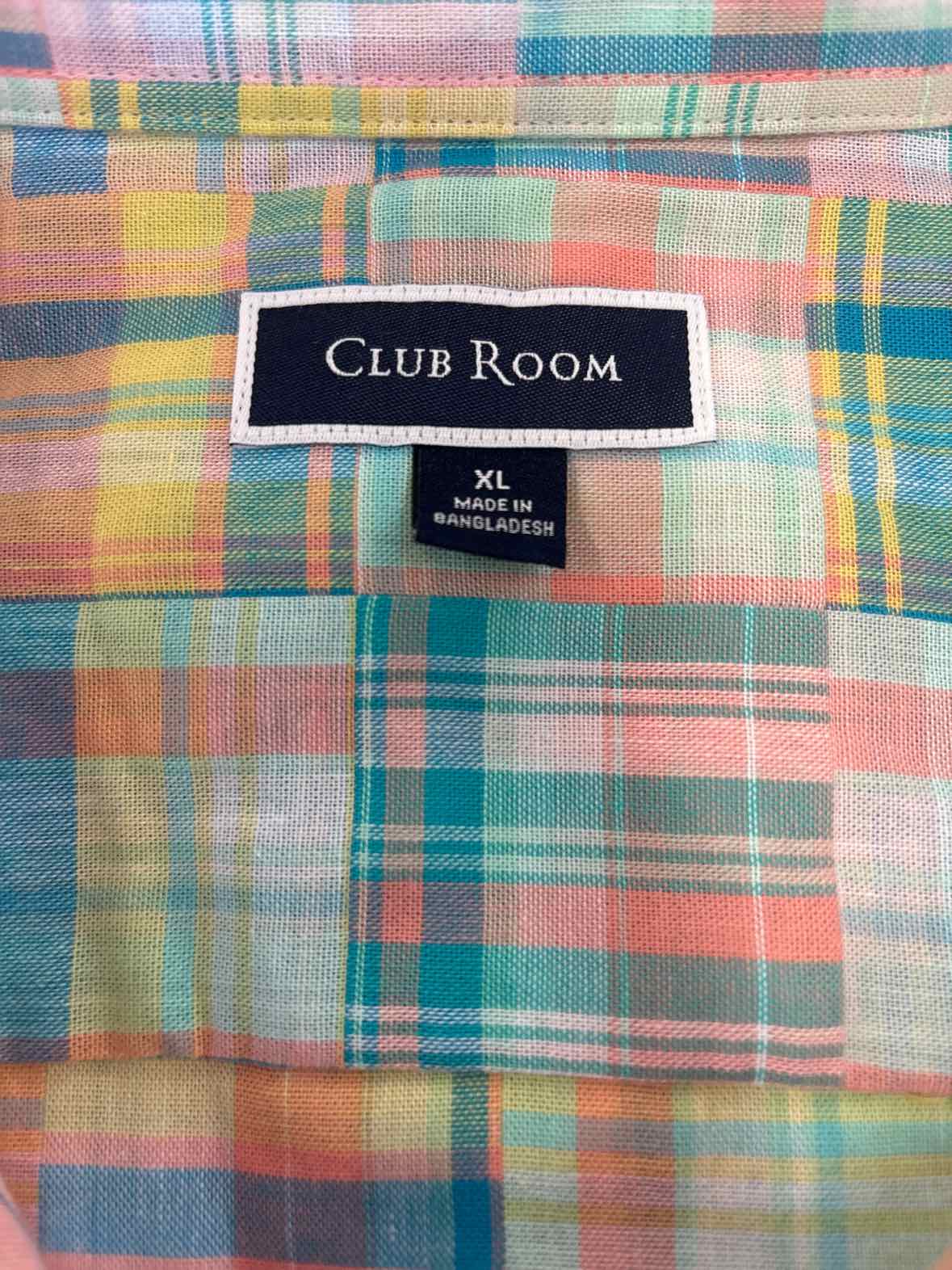 Club Room Size XL Multi color New MENS Button Down Shirt