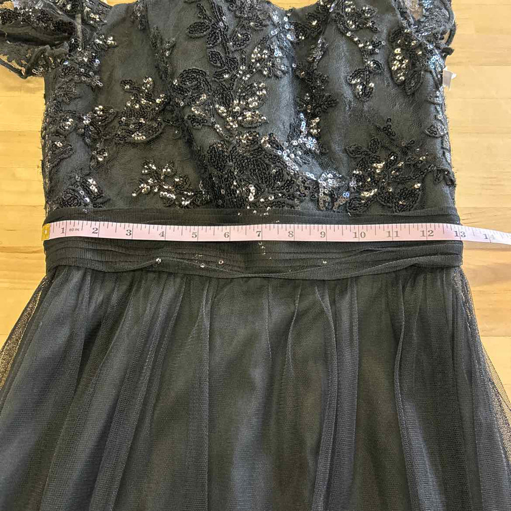 Amsale Size 4 Black Preloved Dress