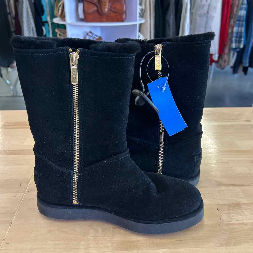 Ugg Size 6 Black Preloved Boots