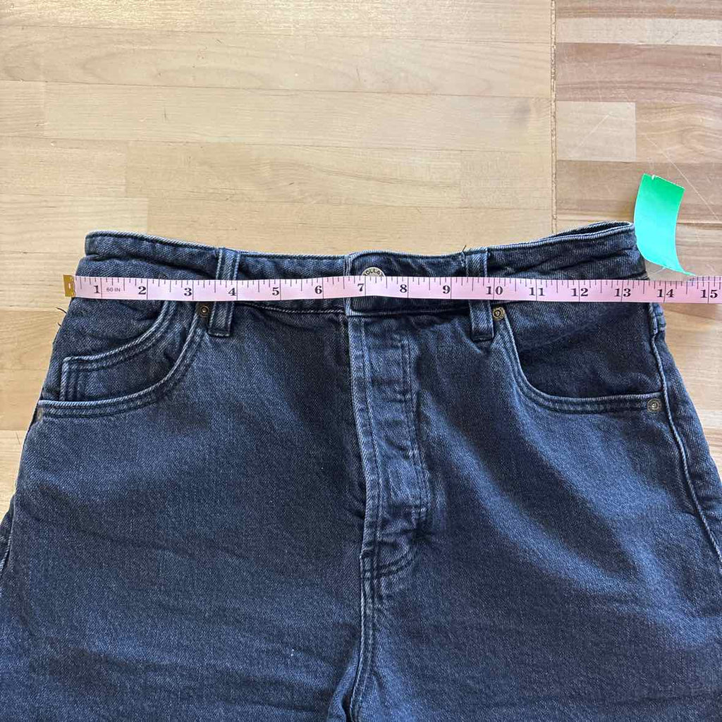 Rolla's Women Size 27 Black Denim Preloved Shorts