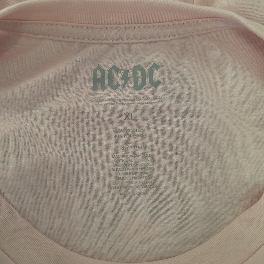 ACDC Size XL Pink New T-Shirt SS