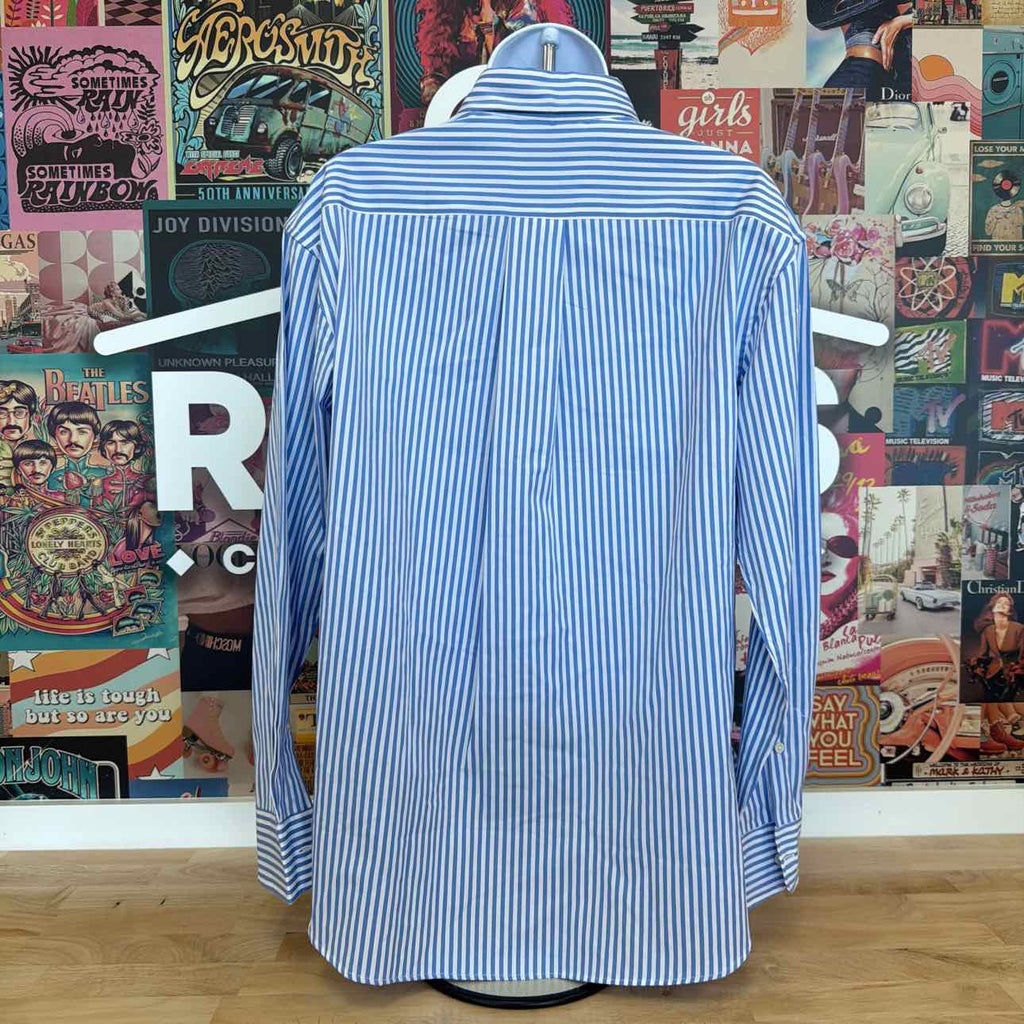 Polo Size S Relaxed-Fit Striped Cotton Shirt