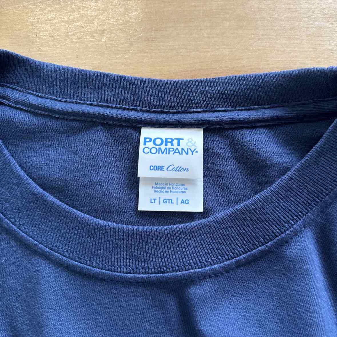 PortCompany Men's Size L Blue MENS Short Sleeve Shirt