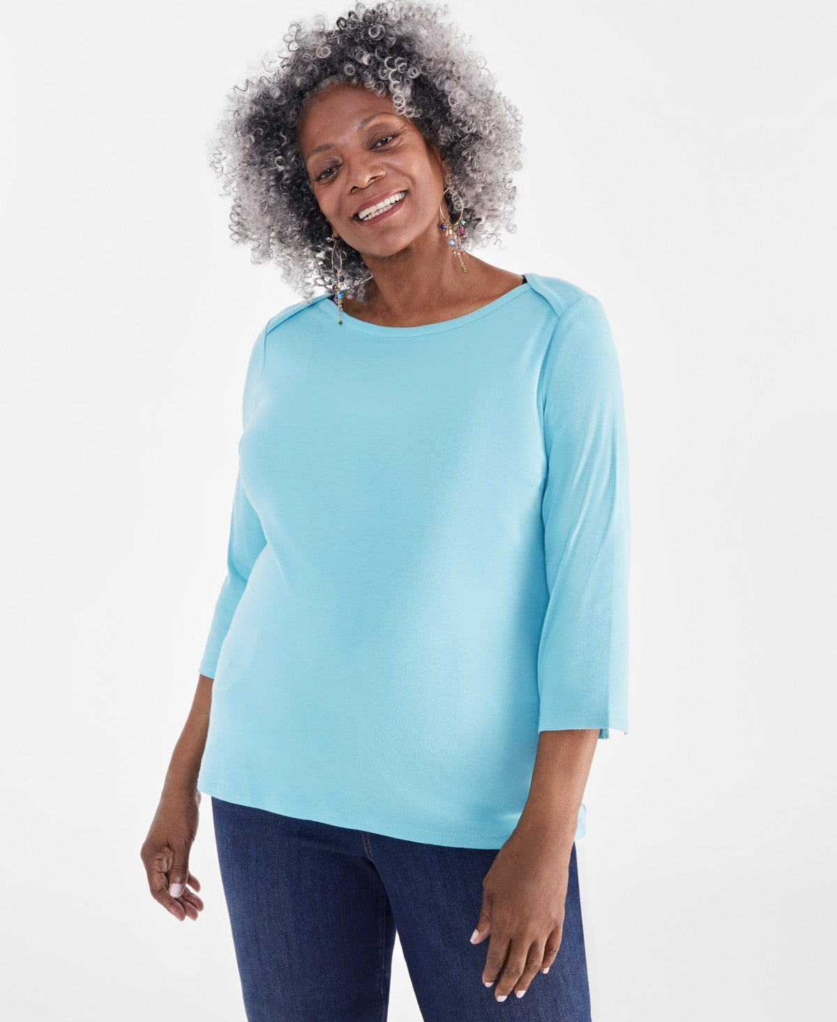 Style&Co. Size 1X Blue Long Sleeve
