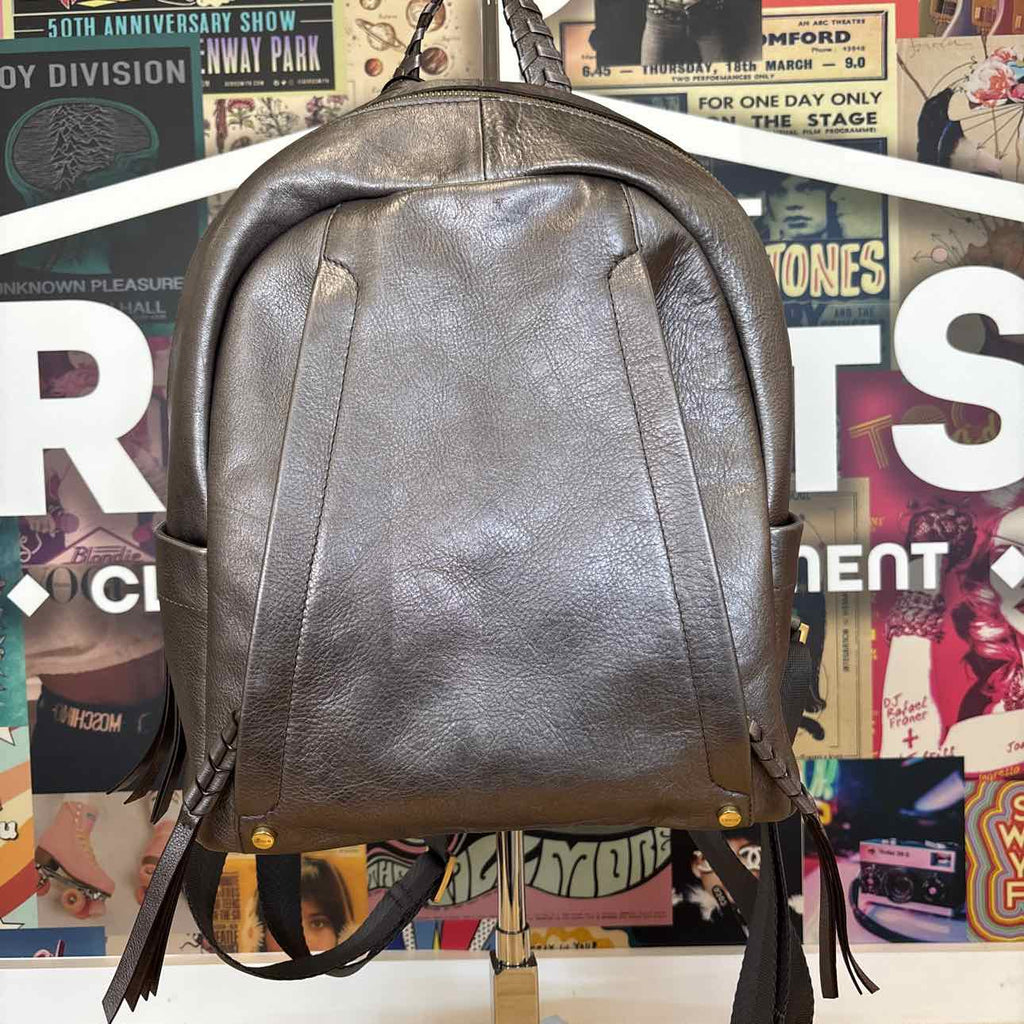 Lodis Silver Backpack Purse
