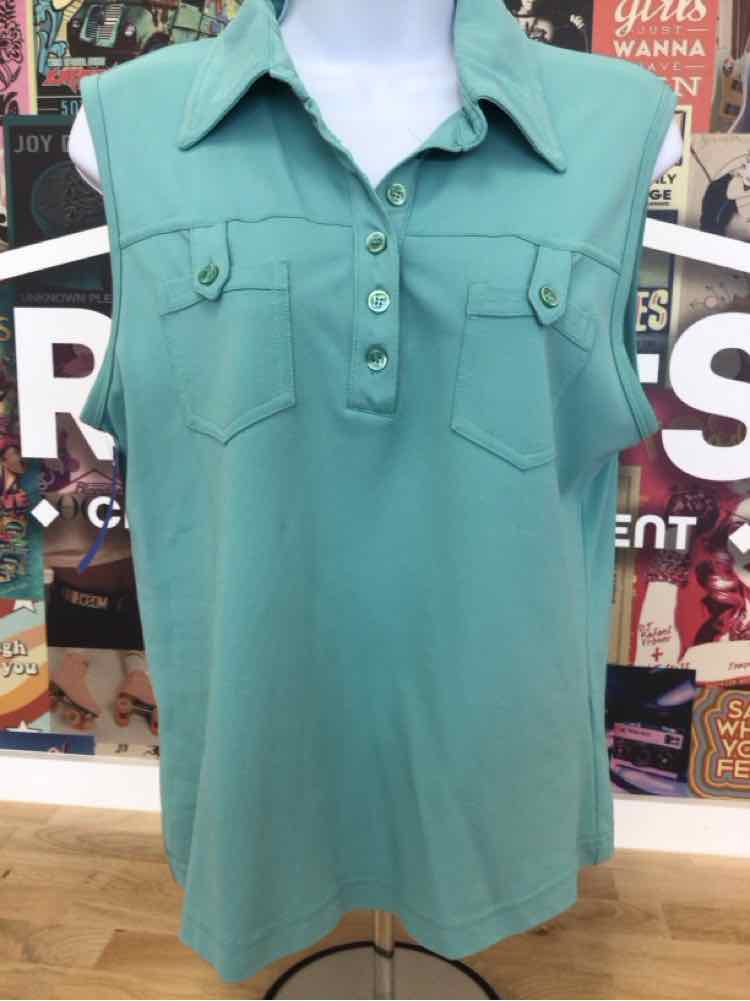 Lija Size L Teal Preloved Sleeveless