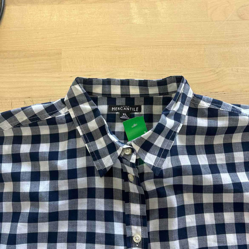 J Crew Size XL Blue Preloved Button Down LS